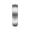 Mens 6mm Satin Center Polished Edge Wedding Band in 14K Gold | Gemmas Jewelers 3