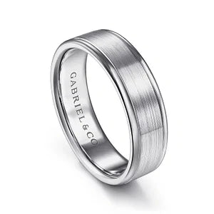 Mens 6mm Satin Finish Wedding Band in 14K Gold | Gemmas Jewelers 2