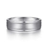 Mens 6mm Satin Polish Center and Milgrain Edge Wedding Band in 14K Gold | Gemmas Jewelers 1