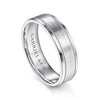 Mens 6mm Satin Polish Center and Milgrain Edge Wedding Band in 14K Gold | Gemmas Jewelers 2