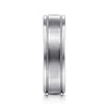 Mens 6mm Satin Polish Center and Milgrain Edge Wedding Band in 14K Gold | Gemmas Jewelers 3