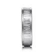 Mens 6mm Vertical Etching Design Wedding Band in 14K Gold  Gemmas Jewelers 5