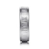 Mens 6mm Vertical Etching Design Wedding Band in 14K Gold  Gemmas Jewelers 5