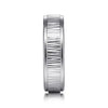 Mens 6mm Vertical Etching Design Wedding Band in 14K Gold  Gemmas Jewelers 6