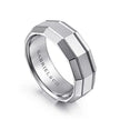 Mens 8mm Angular High Polish Finish Wedding Band 14K Gemmas Jewelers 4