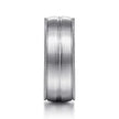 Mens 8mm Satin Finish Milgrain Edge Wedding Band in 14K  Gemmas Jewelers 3