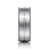 Mens 8mm Satin Finish Milgrain Edge Wedding Band in 14K  Gemmas Jewelers 3