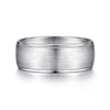 Mens 8mm Satin Finish Smooth Edge Wedding Band in 14K Gold | Gemmas Jewelers 1
