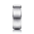 Mens 8mm Satin Finish Smooth Edge Wedding Band in 14K Gold | Gemmas Jewelers 3