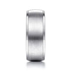 Mens 8mm Satin Finish Smooth Edge Wedding Band in 14K Gold | Gemmas Jewelers 3