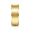 Modern Design 8mm Satin Finish Mens Wedding Band with Beveled Edge in 14K | Gemmas Jewelers 6