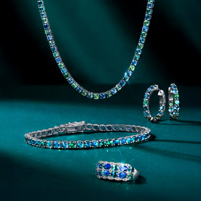 Le Vian® Necklace featuring 17 1/6 cts. Montana Sapphire Ombré™, set in 14K Vanilla Gold®