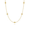 Gabriel & Co. Bujukan Collection Bead Station Necklace in 14K Yellow Gold