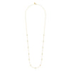 Gabriel & Co. Bujukan Collection Bead Station Necklace in 14K Yellow Gold