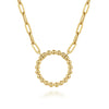 Gabriel & Co. Bujukan Collection Bead Charm Necklace in 14K Yellow Gold