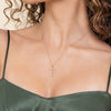 Gabriel & Co. Bujukan Diamond Cross Pendant Necklace in 14K Yellow Gold