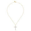 Gabriel & Co. Large Bujukan Diamond Cross Pendant Necklace in 14K Yellow Gold