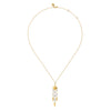 Gabriel & Co. Kaslique Collection Diamond Drop Chandelier Necklace Pendant in 14K Yellow Gold