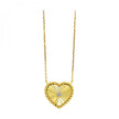 Bold & Beautiful Diamond Heart Necklace in  Yellow Gold