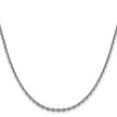 14K White Gold 2.5mm Diamond Cut Chain with Lobster Clasp