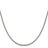 14K White Gold 2.5mm Diamond Cut Chain with Lobster Clasp
