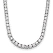 Exquisite Lab Grown 10 Carat Diamond Tennis Straight Necklace in 14K Gold