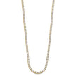 Exquisite Lab Grown 10 Carat Diamond Tennis Straight Necklace in 14K Gold