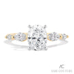 Prestigious Couture Oval & Marquise Five-Diamond Engagement Ring 14K | Gemmas Jewelers