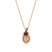 Prestigious LeVian Chocolatier Opal and Diamond Pendant in 14K Strawberry Gold | Gemmas Jewelers 1