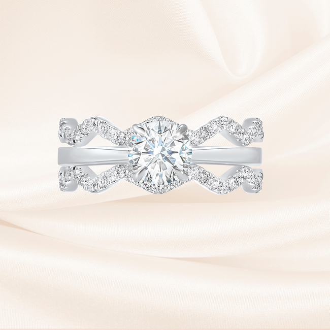 Zig Zag Diamond Band