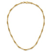 14K Polished Fancy Link Necklace