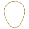 14K Polished Fancy Link Necklace