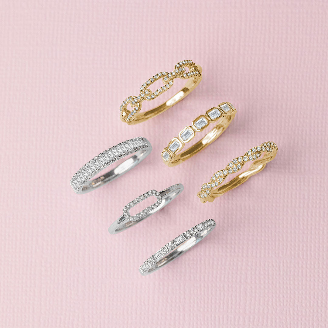 Baguette Diamond Stackable