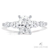 Scintillating Couture Oval Diamond Engagement Ring 14K | Gemmas Jewelers