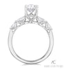 Scintillating Couture Oval Diamond Engagement Ring 14K | Gemmas Jewelers