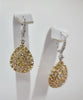 Scintillating Yellow and Pink Diamond Drop Earrings in 14K Gold | Gemmas Jewelers