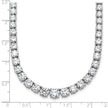 Scintillating Lab Grown 28ct Round Diamond Graduated Necklace 14K | Gemmas Jewelers 10
