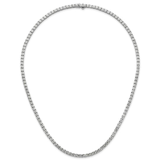 Sparkling Lab Grown 26ct Round Diamond Straight Necklace | Gemmas Jewelers 10