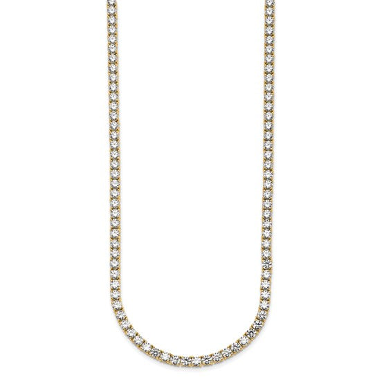 Sparkling Lab Grown 26ct Round Diamond Straight Necklace | Gemmas Jewelers 2
