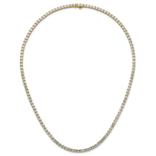 Sparkling Lab Grown 26ct Round Diamond Straight Necklace | Gemmas Jewelers 5