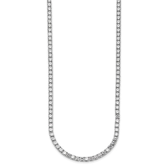 Sparkling Lab Grown 26ct Round Diamond Straight Necklace | Gemmas Jewelers 8