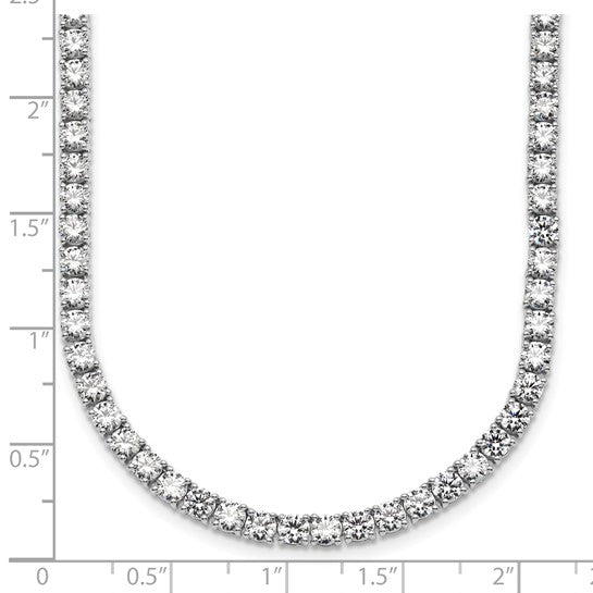 Sparkling Lab Grown 26ct Round Diamond Straight Necklace | Gemmas Jewelers 9