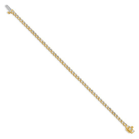  Sparkling Lab Grown Diamond Tennis Bracelet in 14K Gold | Gemas Jewelers 2