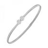 Striking Modern Flexible Design Diamond Bangle Bracelet 14K Gold | Gemmas Jewelers 1