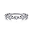 5 Stone Stations Stackable Diamond Anniversary Band