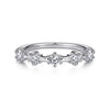 5 Stone Stations Stackable Diamond Anniversary Band