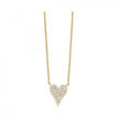 Sumptuous Pave Diamond Heart Necklace  in 10K Gold | Gemmas Jewelers