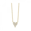 Sumptuous Pave Diamond Heart Necklace  in 10K Gold | Gemmas Jewelers