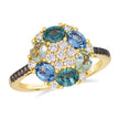 Le Vian Ombre Montana Sapphire & Nude - Chocolate Diamond Ring in 14K Honey Gold