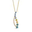 Le Vian Ombre Montana Sapphire & Nude Diamond Pendant in 14K Honey Gold